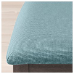Фото2.Кресло, темно-коричневый, сиденья Orrsta светло-голубой EKEDALEN IKEA 492.652.25